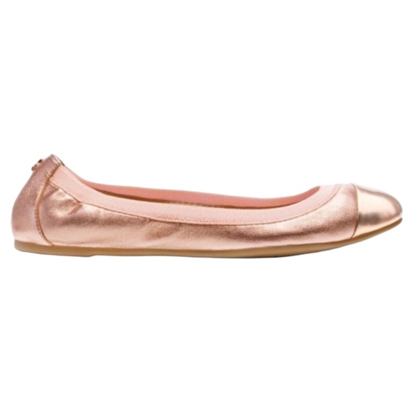 EUC - Coach Dalia Rose Gold Leather Ballet Flat - Size 8.5 - Picture 10 of 10